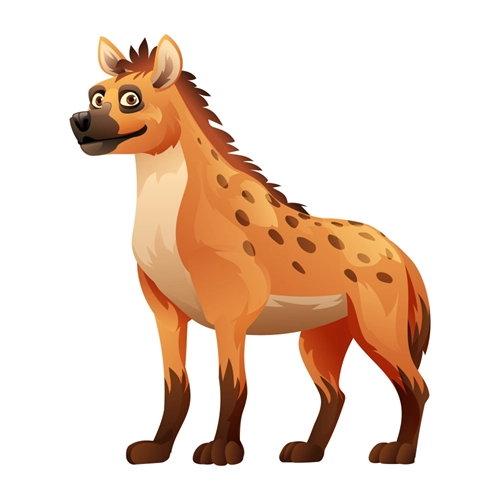 Jungle Safari Laughing Hyena Transparent Sticker